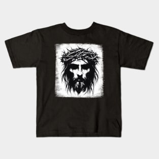 Jesus Christ Silhouette Kids T-Shirt